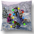 Miniatyrbild 2 av 4: Julbelysning LED Kuddfodral Heminredning Kuddfodral Soffa Blinkande