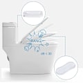 Pikkukuva 4 / 5: 5 kpl universaalia läpinäkyvää hygienistä iskunkestävää mattoa WC-istuimen pehmuste Vahva itseliimautuva silikoniosien suojaus