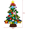 Miniatyrbilde 3 av 5: 3,3 fot DIY Filt Juletre for Barn - Veggdekorasjon til Jul - 36 stk Juletrær for Småbarn - Julegave til Barn - Ut salg - Julehåndverk for