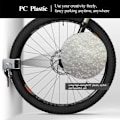 Miniatyrbillede 3 af 5: Cykelparkeringsspænde MTB Vægmontering Landevejscykel Vertikal Opbevaring Holder Klip Cykelbærer Spænder MTB Cykel, Sort