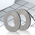 Miniatyrbild 1 av 4: Självhäftande dekorativ kakeltejp Vattentät fogtejp för golv väggar tak dörrar fönster heminredning (2 x (0,5 cm x 50 m), svart)