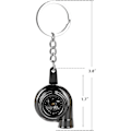 Miniatyrbillede 4 af 4: Kreativ Autodel Modelbil Turbine Nøglering Nøglering Nøglering Nøgleholder Biltilbehør (sort)