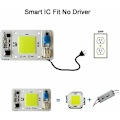 Miniatyrbillede 3 af 5: 2 stk. LED-chip 50W Hvid 6000K 220V COB LED-chip Ingen lodning påkrævet Indbygget Smart IC-driver til LED-projektør
