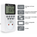Miniatyrbild 2 av 5: Digital timeruttag 16A 3600W LCD-display 20 grupper På/Av Programmerbar timer 24 timmar 7 dagar AC220V Energisparuttag