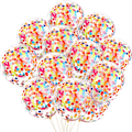 Miniatyrbillede 1 af 5: 50 Stykker Regnbue Multifarvet Konfetti Balloner 12 Tommer Latex Ballon Med Lyse Farverige Konfetti Forfyldt Til Bryllup Forlovelsesfest Dekoration