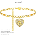 Miniatyrbillede 4 af 5: Initial Anklet Armbånd til Kvinder Sølv Anklet Guld Bogstav Anklet Med Initialer Guld Anklet til Kvinder Initial Anklet Sølv Anklet til Kvinder Initial