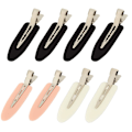 Miniatyrbillede 1 af 5: 8 stk. Hårclips uden bøjning - Hårclips uden folder Styling Ande næb clips Ingen buler Alligator hårspænder til salon frisure hårstyling pandehår bølge