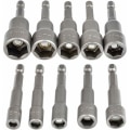 Miniatyrbillede 1 af 5: Magnetisk Hex Socket 10Pcs Slagdriver Socket 6-15mm, Magnetisk Hex Socket Nøglesæt Magnetisk 1/4 Hex Socket Socket Adapter Værktøj