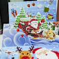 Miniatyrbild 5 av 5: 5D Diamantmålning Nyckelring Jul Full Borr Diamant Juldekoration
