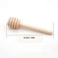 Miniatyrbild 2 av 5: Mini trä honungssked 8cm honungsstick sylt klassisk lyftare 20-pack