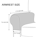 Miniatyrbild 2 av 5: Fåtöljöverdrag, Set om 2 Jacquard Stretch Fåtöljöverdrag Anti-Slip Sofamöbelöverdrag (Aprikos)