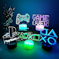 Miniatyrbilde 1 av 2: Nattlampe Game Over Skiltlys Spillrom Skrivebordsoppsett 3d Lys Bord Bar Dekor