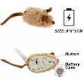 Miniatyrbild 2 av 5: Interaktiv kattleksak - Interaktiv kattleksak med fjädrar USB-laddningsbar automatisk rörlig mus (grå)