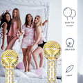 Miniatyrbillede 4 af 5: Anden Dekoration Til Jul Opblæsbar Mikrofon Balloner 90'er Fest Dekorationer Mikrofoner Legetøj Til Musikalsk Koncert Temafest Rollespil Fødselsdag
