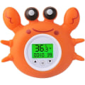 Miniatyrbild 1 av 5: Digital badtermometer för bebis, krabba badtermometer, snabb och exakt flytande badleksak för småbarn