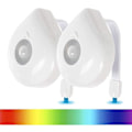 Miniatyrbild 1 av 5: Färgförändrande nattlampa rörelsesensor toalett rörelseaktiverad LED-lampa toalettlampa aktiverad baklampa smart lampa toalett nattlampa