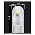 Miniatyrbillede 4 af 5: 10 stk. T10 LED positionslys natlys 12v 6000K hvid, LED blinklys bil motorcykel mellemrum lyspanel pære