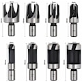 Miniatyrbillede 2 af 5: 8 stk HSS Træpropfræser Træskære Værktøj Propbor Bits Træpropfræser Bor Bits 6mm/10mm/13mm/16mm