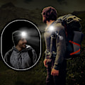 Miniatyrbillede 6 af 7: LED-klipslampe til udendørs natklip, løbelys, reflekterende USB-genopladeligt lys, egnet til jogging, vandreture, camping og løb