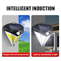 Miniatyrbild 4 av 5: Cob Solar Smart Sensor Utomhusvägg Ljussvart