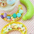 Miniatyrbild 5 av 5: 3-pack bananlåda skyddande låda behållare utomhus resebanan förvaringslåda barn utomhus lunch söt frukt förvaringslåda stativ