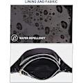 Miniatyrbild 3 av 5: Fanny Pack Damväskor Midjeväska Metall Vattentät Midjeväska 3 Fack Axelväska Flickor