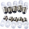 Pikkukuva 1 / 5: 10 kpl E10 4,5 V Spot LED-lamppuja, kylmä valkoinen, 6000K