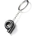 Miniatyrbillede 1 af 4: Kreativ Autodel Modelbil Turbine Nøglering Nøglering Nøglering Nøgleholder Biltilbehør (sort)