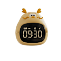 Miniatyrbild 1 av 6: Barn Digital Väckarklocka Snooze Tyst Ingen Ticking Sovrum Gul，T-Audace
