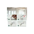 Miniatyrbild 3 av 4: Flexibel Gardinstång för Tak, Takskena för Erkerfönster, Ca 5m Vikbar Böjd, Tålig Plast, Väggmontering för Rumsskärm