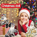 Miniatyrbild 4 av 5: Jultomte sittande docka, tyg juldocka gammal man docka dvärgdocka juldekoration barnleksaker