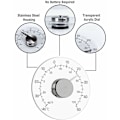 Miniatyrbillede 3 af 5: Vindue Termometer til Udendørs Indendørs, Ingen Batterier Krævet, Transparent Skive, Vejr Termometer, Præcise Aflesninger til Hjem, Kontor, Terrasse
