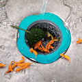 Miniatyrbillede 3 af 4: Fleksible silikone køkkenafløbskurve-Blå-1 stk