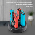 Miniatyrbild 5 av 5: Multiladdare 4 laddningsstation Dock för Nintendo Switch