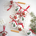 Miniatyrbild 2 av 4: Julgranspynt Vita Flerfärgade Papperspolyfoamstrumpor 7,5 x 7,5 x 7,5 cm (6 stycken)