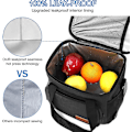 Miniatyrbild 5 av 5: Lunchväskor för Kvinnor/Män, Isolerad Lunchväska för Arbetsliv, Kontor, Skola, Picknick - Lunchkylväska Läckagesäker Lunchlåda med Justerbar Axelrem - Bl