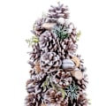 Miniatyrbild 2 av 4: Julgran Multifärgad Plastskum Ananas 18 x 18 x 30 cm