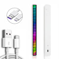 Miniatyrbillede 1 af 3: 32-bit Rgb lydfeltsensor Ambient lys Lydkontrol Rytmesensor Stilfuldt reaktivt led lysbånd Stilfuldt farverigt lysbånd til kontrolrum