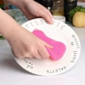 Miniatyrbild 4 av 5: Silikonsvamp, 4 st multifunktionell kökssvamp, non-stick värmebeständig hushållsrengöringsborste, idealisk för disk, kastrull, grönsaker, frukt