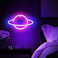 Miniatyrbild 4 av 4: Planet Neon Skylt, Usb-driven Planetljus Med På/Av-knapp, Led Planet Skylt För Väggdekor