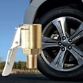 Miniatyrbillede 4 af 5: Messingpumpemundstykke, luftpumpestop, bildækventil-adapter, pumpeventilfitting, messingmundstykkepumpe-ventilstop, klemmeforbindelsesadapter