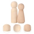 Miniatyrbild 4 av 5: 20st Trä Handmålning Leksak Trä Embryo Leksak Gör det själv Målning Leksak Hantverk Diy Toy
