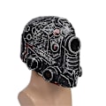 Miniatyrbild 2 av 4: Steampunk Robot Mask Halloween Huvudbonad Bärbar Skräck Ansiktsmask för Halloween Dekor
