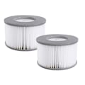 Miniatyrbilde 4 av 5: Set med 2 Mspa V2-filtre for Fjord, Kili, Camaro, Mono, Aurora og Tekapo oppblåsbare spa - Kompatibel med Spa 2020 - 2 reservefilterpatroner