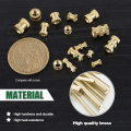 Miniatyrbillede 2 af 5: Indsatsgevind indvendigt gevind M2 ????M3 M4 M5 messing gevindbøsninger til 3D-print 330 stk.