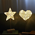 Miniatyrbild 3 av 4: Wabjtam Jul Rattan Modellering Lampa Hänge Belysning Rattan För Matsal Vardagsrum