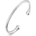 Miniatyrbild 1 av 5: Armband, Snyggt Enkelt Öppet Bangles Två Pärla Manschett Smycken För Kvinnor-26