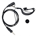 Miniatyrbild 4 av 5: G-formad öronkrok mikrofon öronmussla headset för Yaesu radio Vx-6r 1 stift