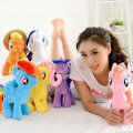 Miniatyrbild 1 av 7: 6 st My Little Pony Twilight Sparkle Pinkie Pie Rainbow Dash Pony Leksak Plyschdocka Vänskap Är Magi Present Till Flicka 20cm