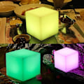 Miniatyrbillede 4 af 4: Led Cube Light Farveskiftende Cube Skrivebordslampe Led Natlys Cube Bar Natlys Led Party Light Ha